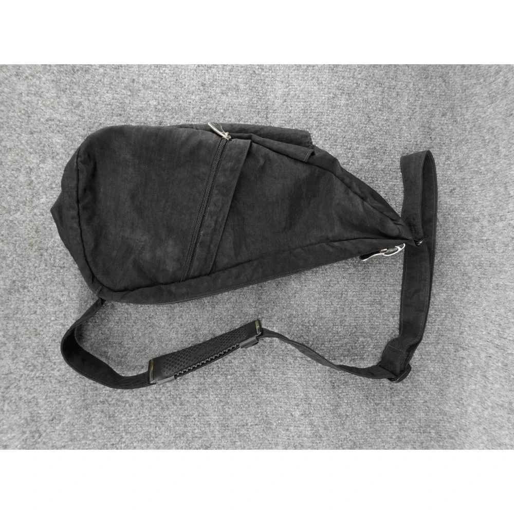 AmeriBag Healthy Back Bag Black Nylon Ergonomic Sling Crossbody Medium USA Made‎